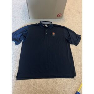 Men's Footjoy Prodry Lisle Polo Kiawah Island Ocean Course Navy Blue Golf XXL